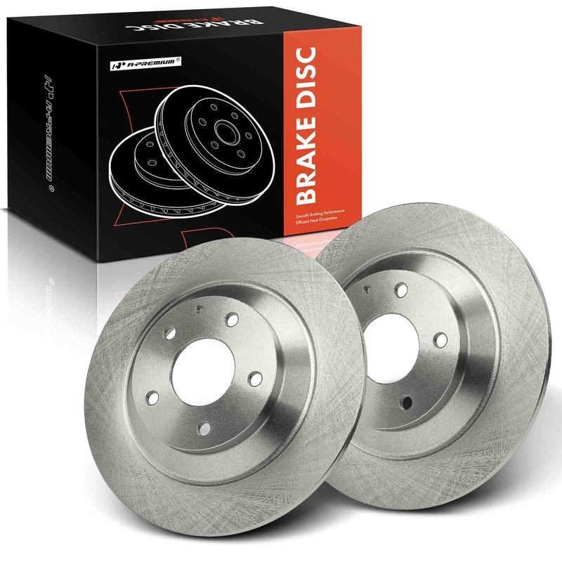 A-Premium 2x Disc Brake Rotors Rear Side for Mazda CX-5 2013-2021 CX-30 L4 2.0L