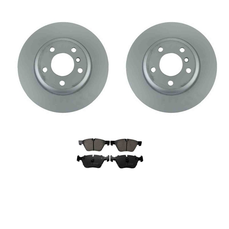 Zimmerman Front Rotors Akebono Euro Disc Brake Pad Kit For BMW F10 528i Sedan