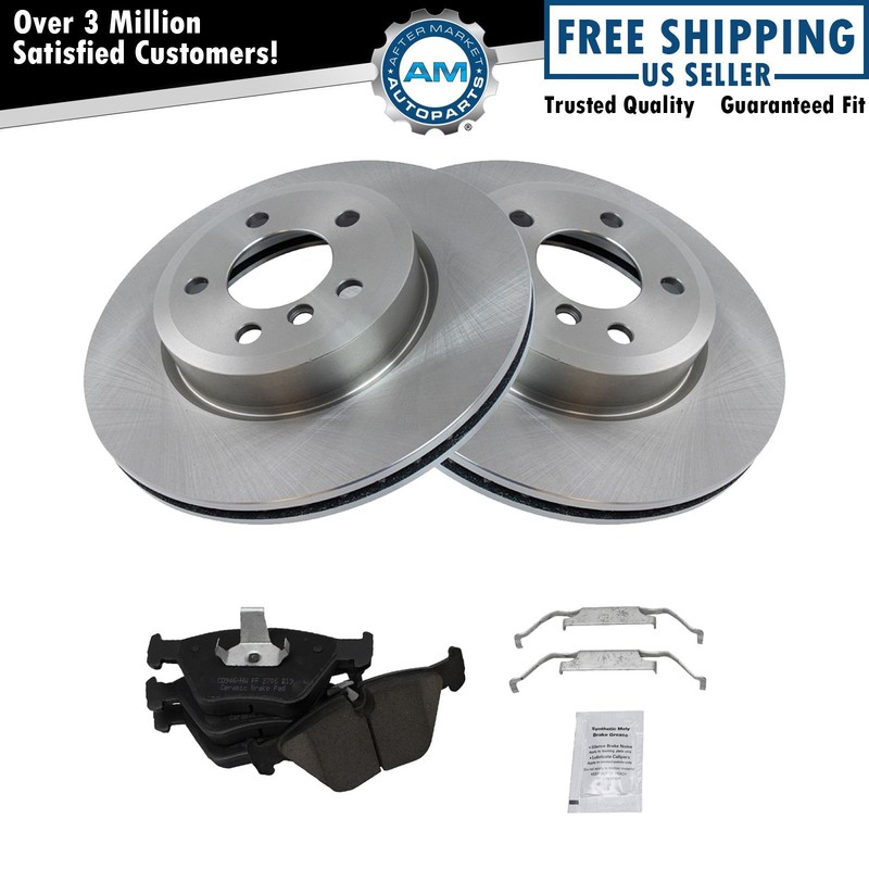 Disc Brake Pad & Rotor Front Posi Ceramic Kit for 04-10 BMW X3 E83