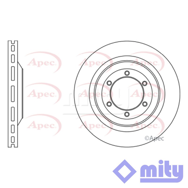 Fits Isuzu D-Max Rodeo 1.9 D 2.5 CRDi 3.0 Brake Disc Front Mity 8973606770