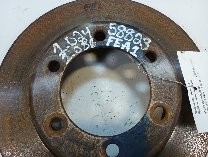 Front Rotor from 2006 Toyota Sequoia 12442411 gallery