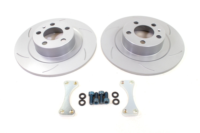 VW Mk4 Rear Brake Upgrade Kit Rotor Disc 280mm Golf Jetta New Beetle Slotted