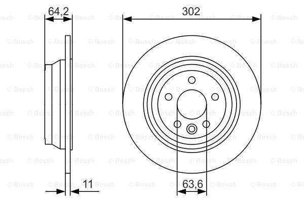 Fits Land Rover Freelander 2 2.0 2.2 D TD4 3.2 Brake Discs Rear AST LR039935 gallery