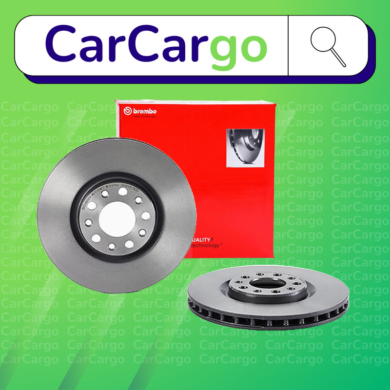 Brembo Vented Front Brake Discs Pair For Dodge Dart 2.4 2012-2024 305 mm