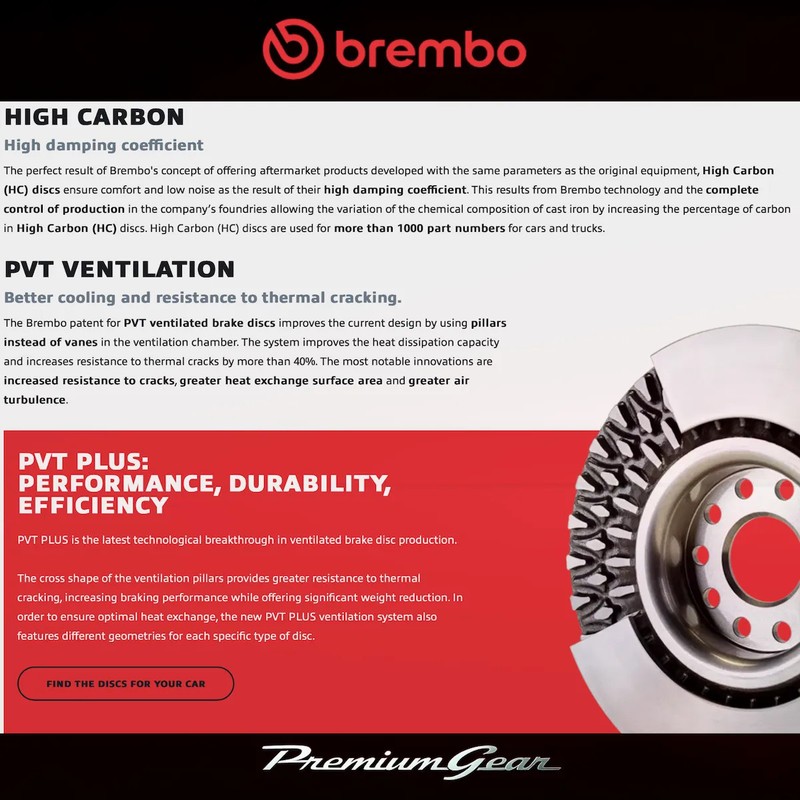 Front+Rear Brembo UV Coated Disc Rotors+NAO Brake Pads for Mazda 626 GE GF 92-02 gallery