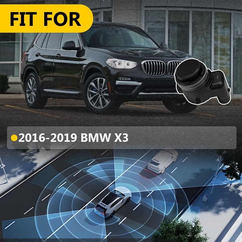 4-40 Fit 2016-2019 BMW X3 66209274428 Front Rear PDC Reverse Parking Sensor 3Pin gallery