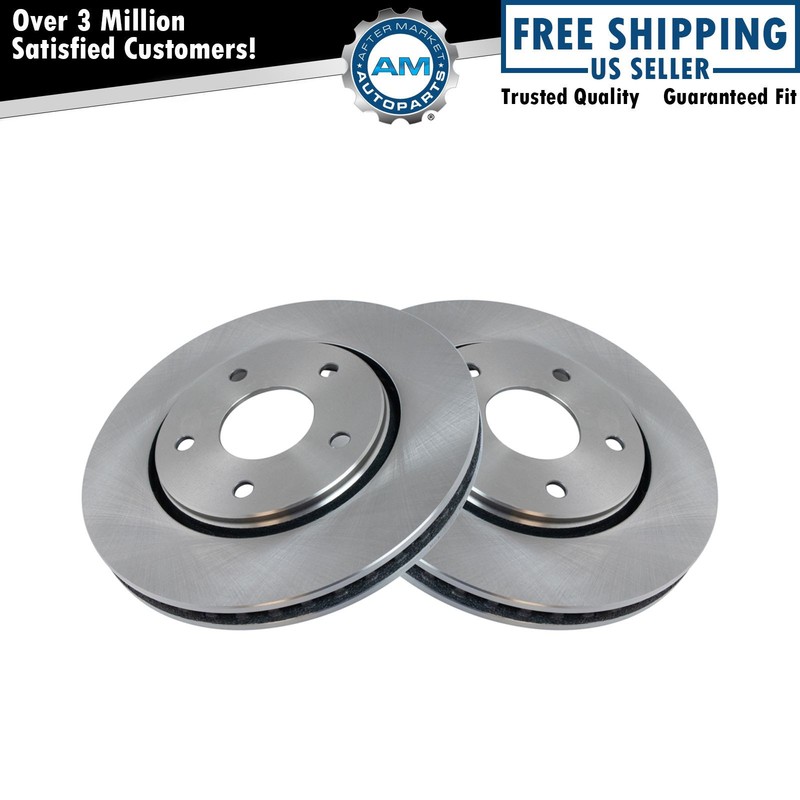 Front Disc Brake Rotors Pair Set Kit for Dodge Chrysler Volkswagen New