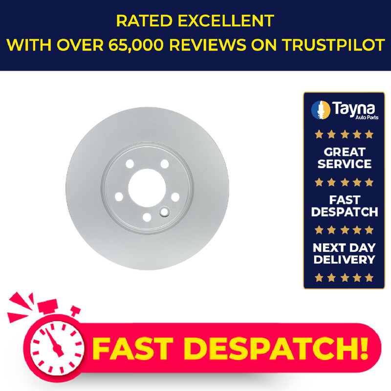 Brake Disc Single Vented fits VW TRANSPORTER Mk5, Mk6 2.0D Front 2009 on 339.8mm