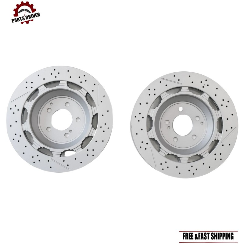 4x Brake Rotor Kits Front & Rear Fit For Mercedes Benz S63 & S65 AMG 2014-2020 gallery