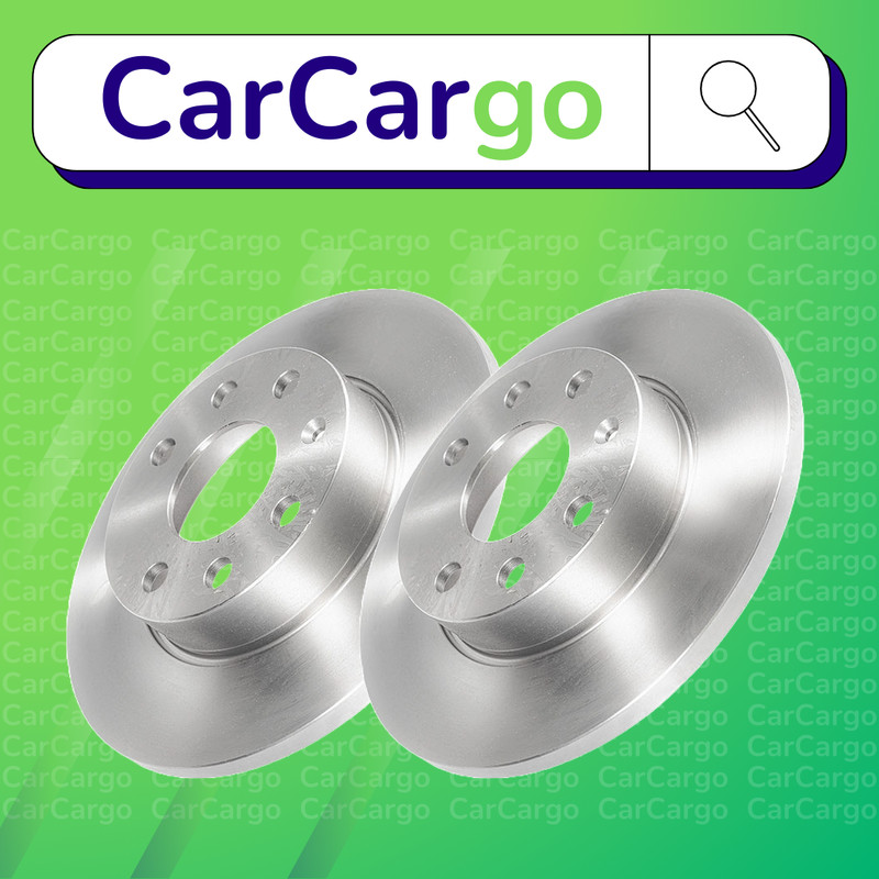 Solid Front Brake Discs Vauxhall Corsavan 1.7 DI 16V 2000-2006 240 mm