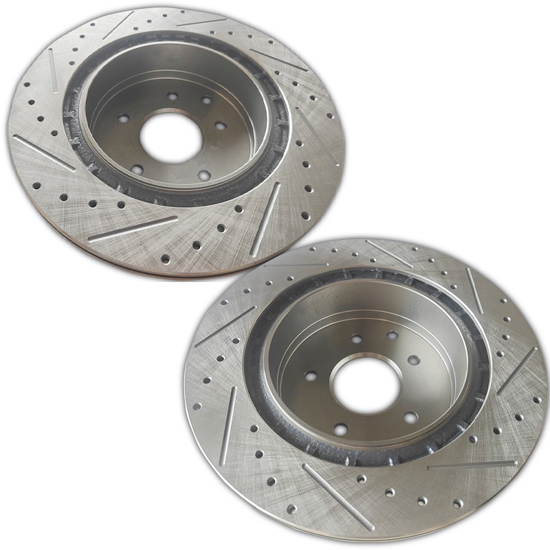 4pcs Front & Rear Drilled Slotted Brake Rotors Fit INFINITI G37 G35 Nissan 370Z gallery