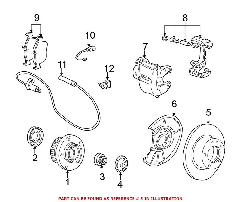 Genuine OEM Disc Brake Rotor Front 286mm for BMW 34116864060