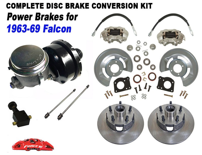 1963-69 Ford Falcon 5-Lug Power Disc Brake Kit 11