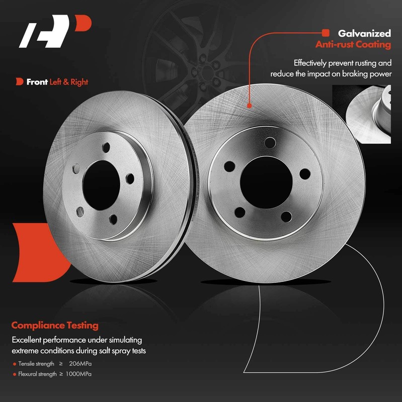 Disc Brake Rotors Front for Ford Taurus 94-00 Thunderbird Mercury Sable Lincoln gallery