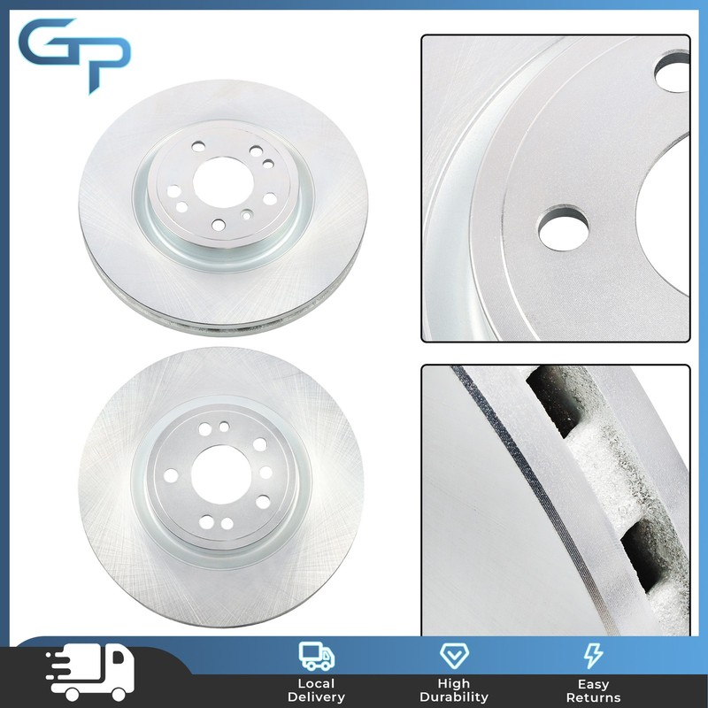 P-1455 Front Disc Brake Rotors & Ceramic Brake Pads 6Pcs For Benz GLE350 2016-18 gallery