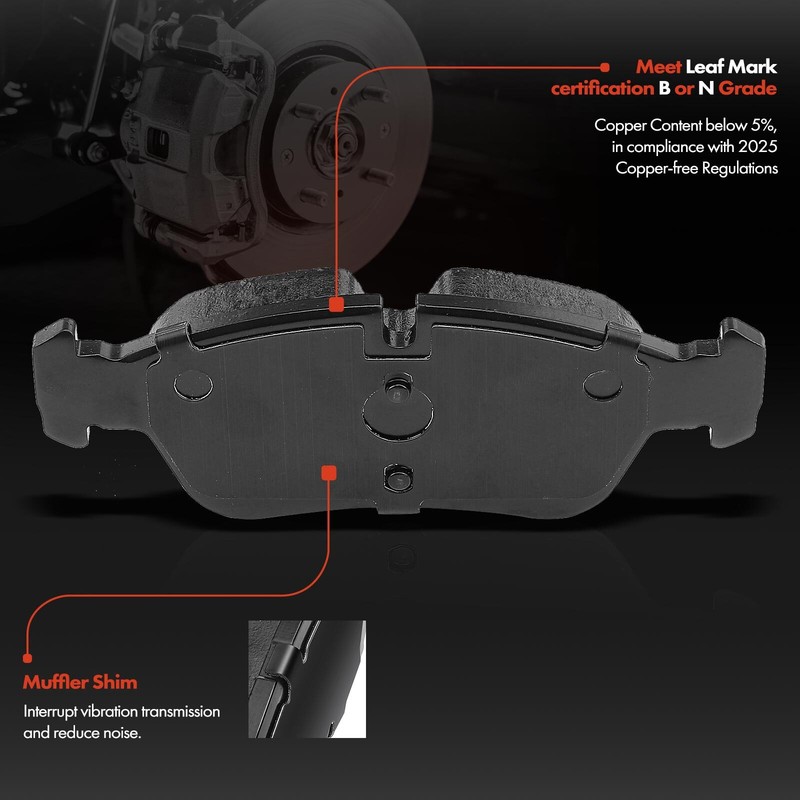 Front Disc Brake Rotor & Pads + Calipers for BMW 323i 325Ci 325i 325xi 328i Z3 gallery