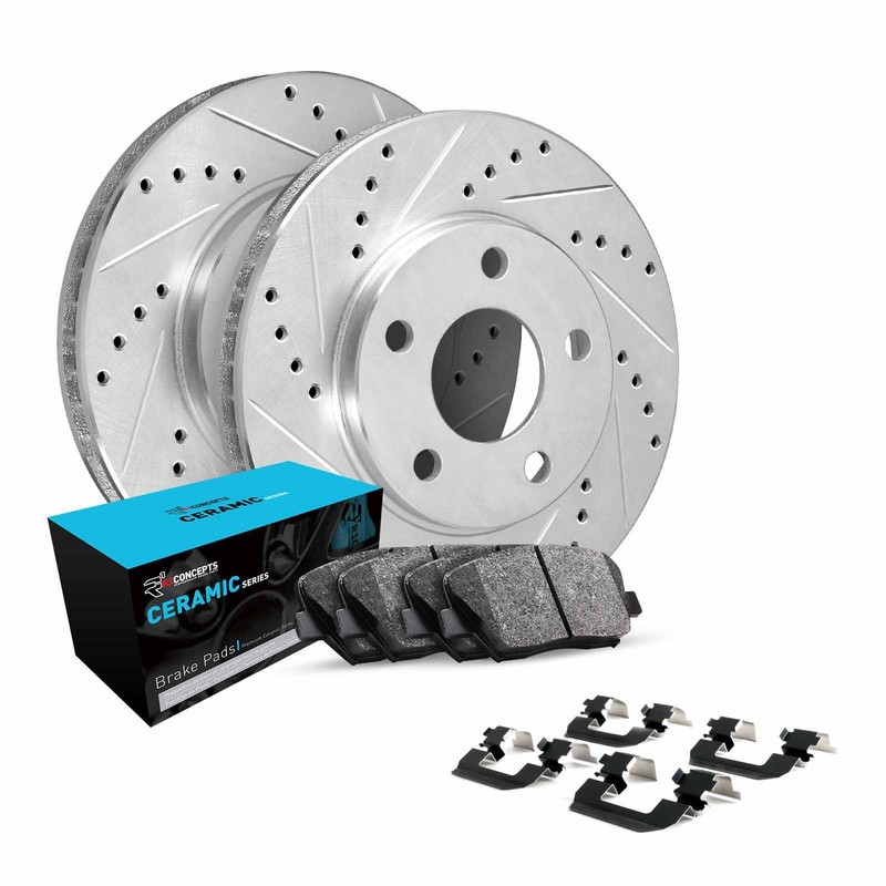 R1 Concepts Wgwh1 73005 R1 E Line Series Brake Rotor D S Silver W