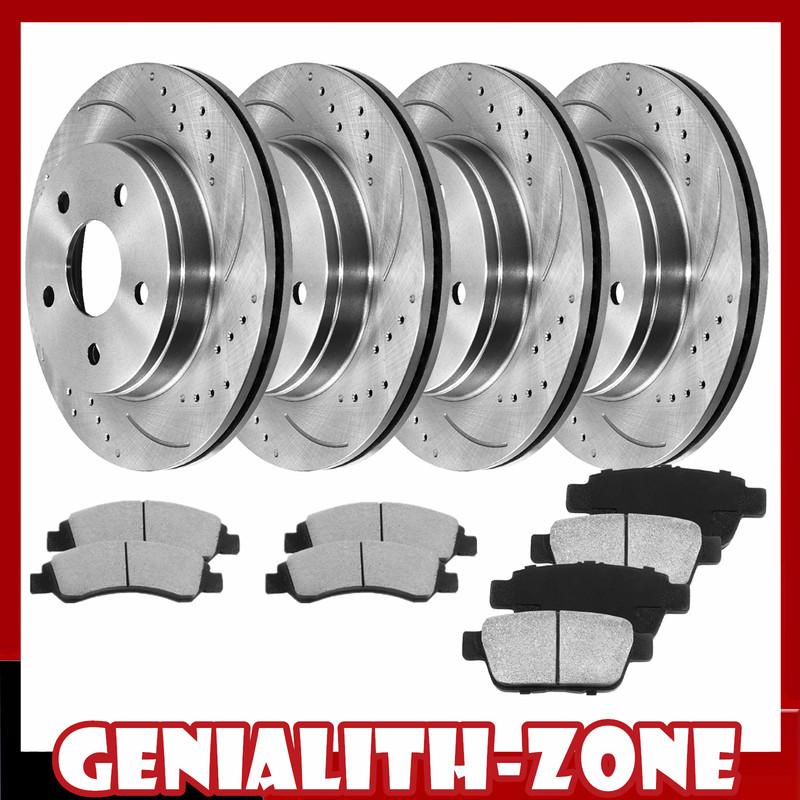 293mm Front 300mm Rear Brake Rotors Pads Kit For 2005-2010 Ford Mustang 4.0L