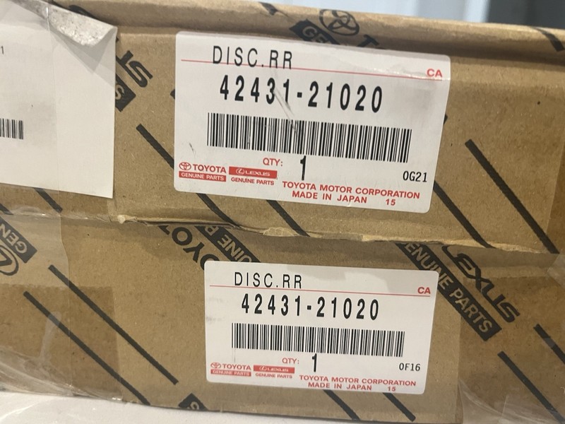 Toyota Disc Brake Rotors Fits 2011 Scion TC And Other Vehicles.