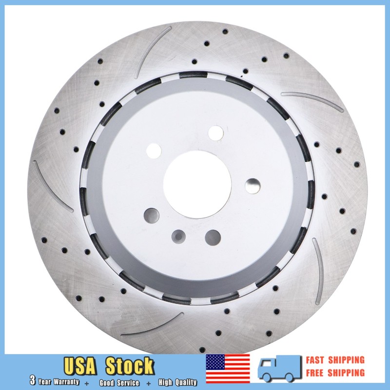 Rear Disc Brake Rotors Left＆Right 4G8615601E Fits Audi RS7 2014-2018 4.0L V8 gallery