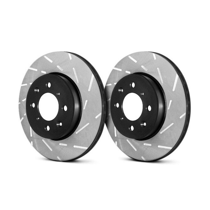 EBC USR7513 USR BlackDash Series Sport Slotted 1-Piece Rear Brake Rotors gallery
