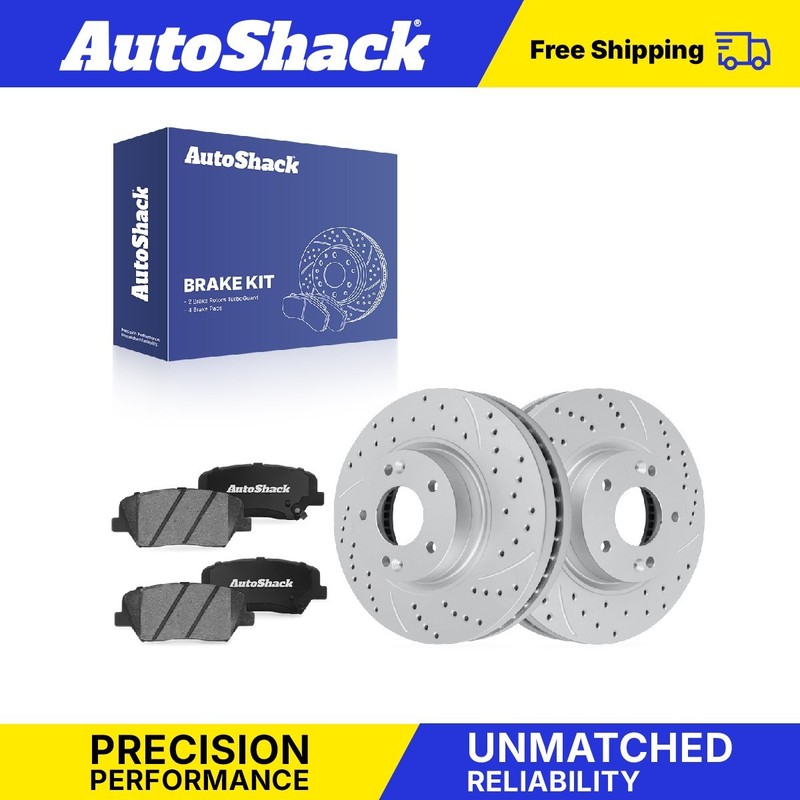 Front Drilled Slotted Brake Rotors Ceramic Pads for Kia, Sorento 2011-2013
