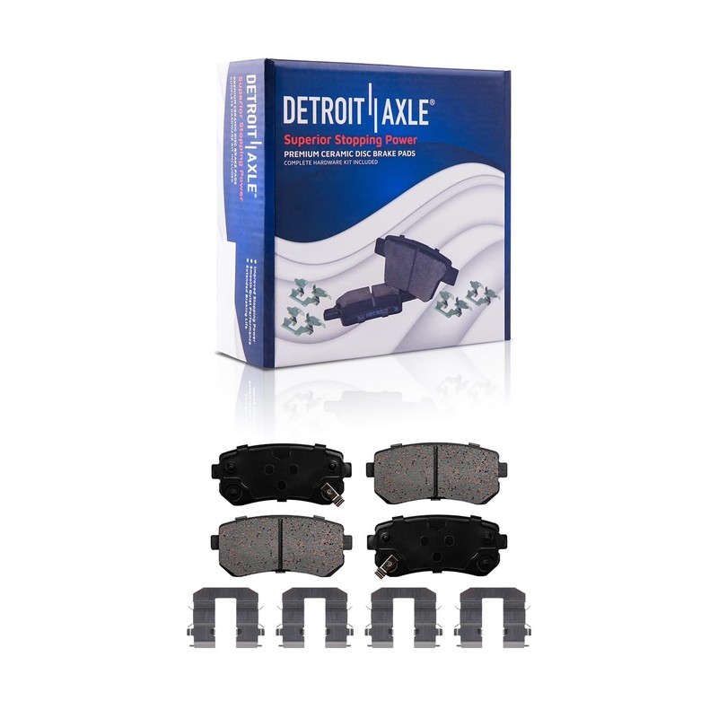 5-Lug Front & Rear Brake Pads Rotors for 2010 2011 2012 2013 Kia Forte gallery