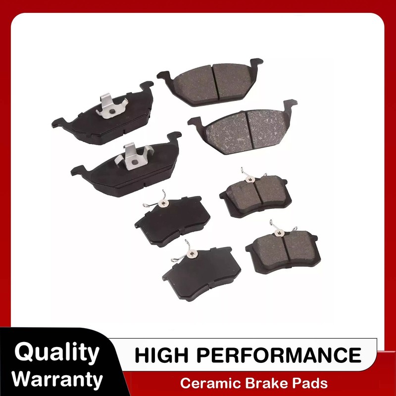 Front+Rear 8 Ceramic Pads For VW Beetle Golf Jetta