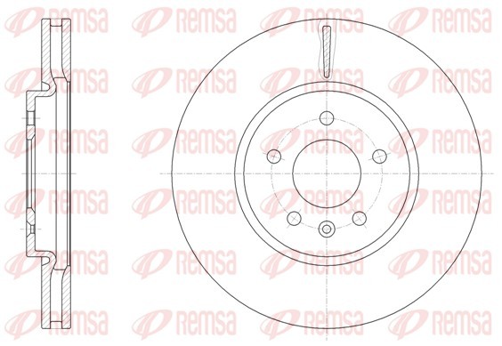 Remsa 61541.10 Brake Disc for Opel, Vauxhall