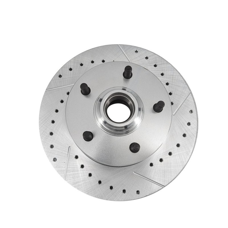 Front Brake Kit Deluxe Drilled/Slotted for Chevy Full-size Car 55 56 57/59-1964 gallery