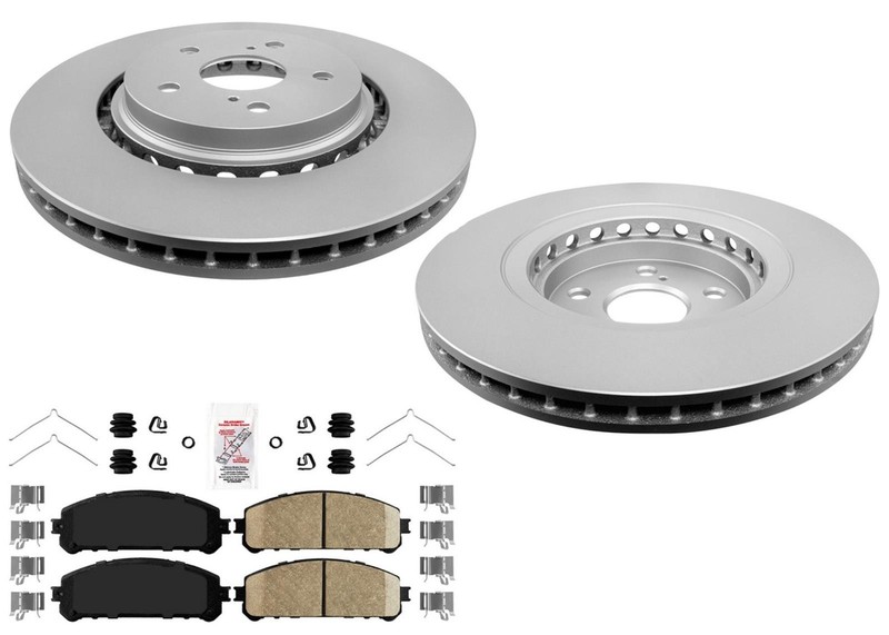 Front Coated Disc Brake Rotors Pads for Toyota Crown XLE Limited 2.5L 2023 2024