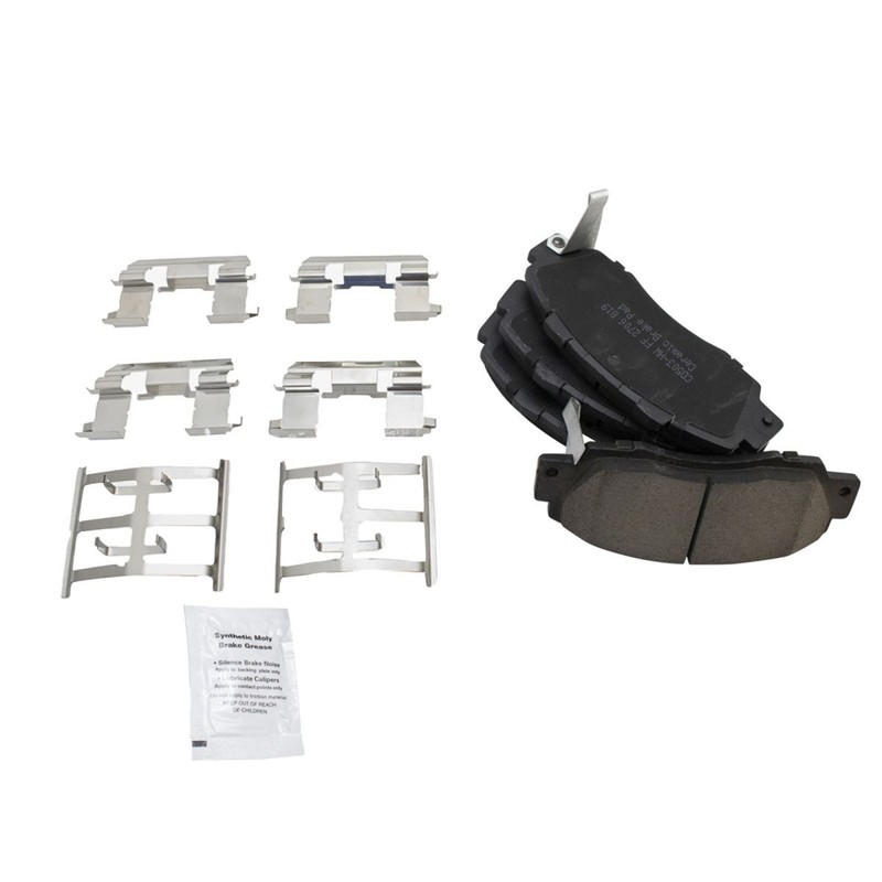 TRQ Front Performance & Brake Rotor & Ceramic Pad Kit w/Chemicals gallery
