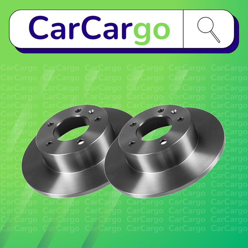 Premium Solid Rear Brake Discs Vauxhall Movano 1.9 DTI 2000-2010 305 mm