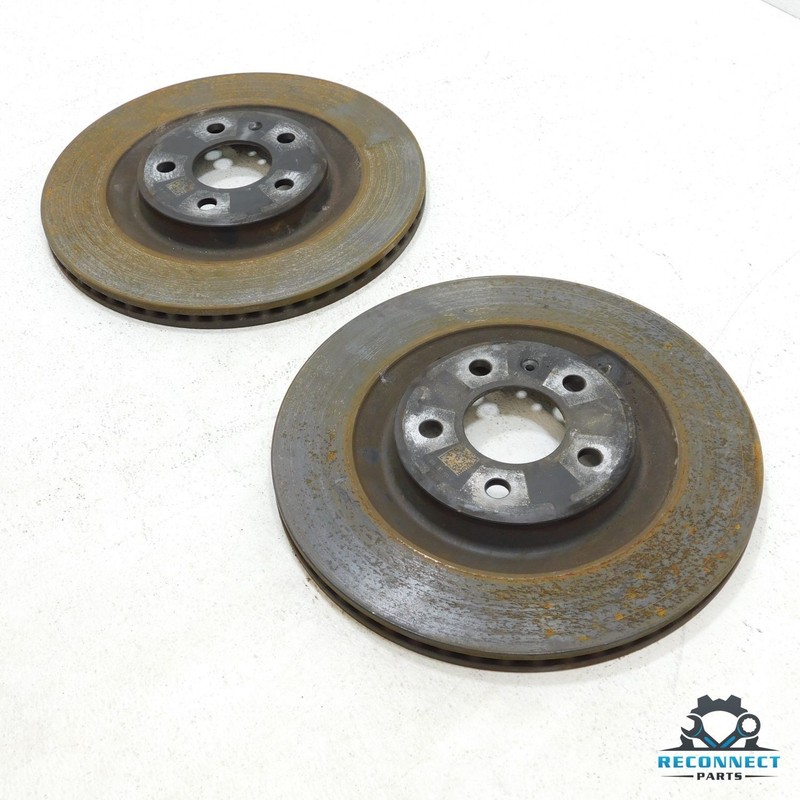 12-24 Audi A6 A7 Quattro C7 Rear Left Right Vented Disc Brake Rotor Set OEM