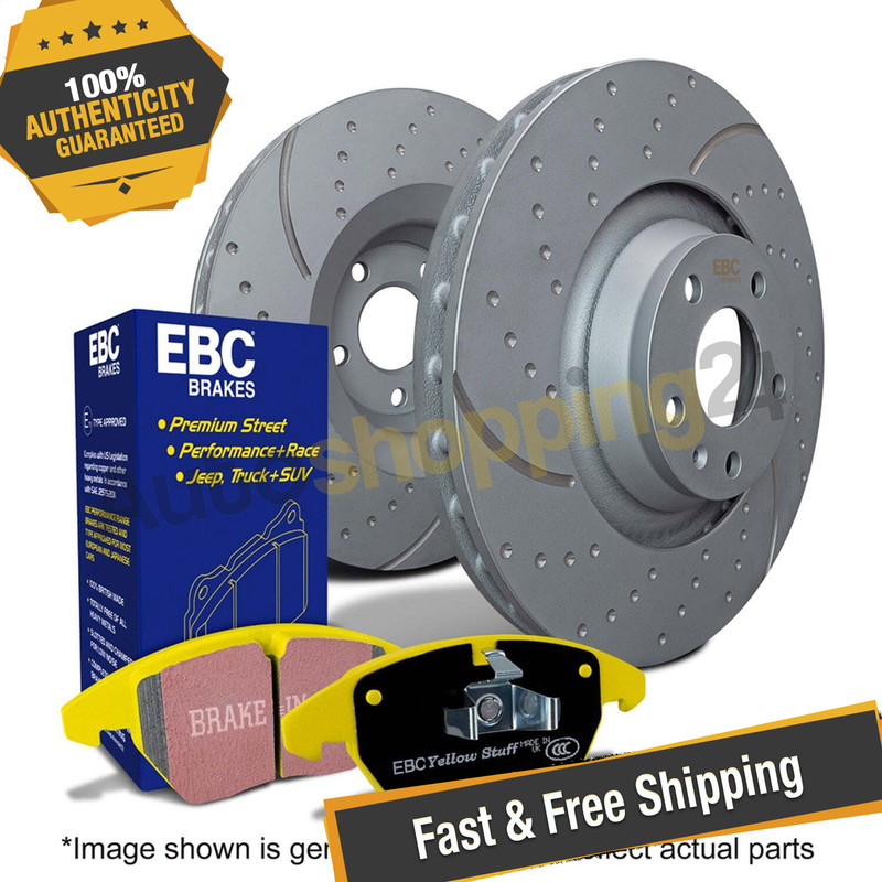 EBC S5KR1263 S5 Dimpled & Slotted Rear Brake Kit for 05-10 & 12-14 Chrysler 300