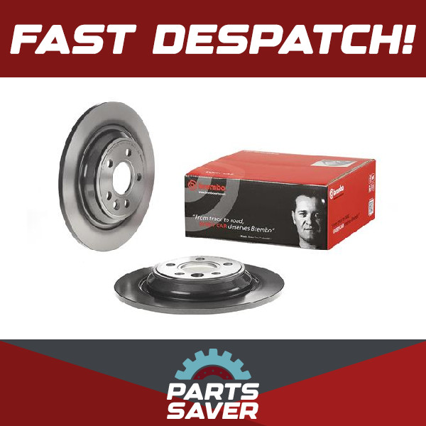 2x Brake Discs Pair Solid fits VOLVO V70 Mk3 2.4D Rear 07 to 16 302mm Set Brembo
