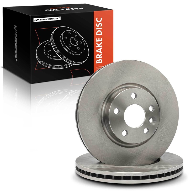 A-Premium Front Disc Brake Rotors for Volvo S60 2011-2018 XC70 V60 Land Rover gallery