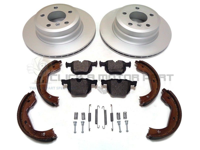 BMW X6 E71 30d 35i 40d REAR 2 BRAKE DISCS PADS SHOES + FITTING KIT (CHECK DISC)