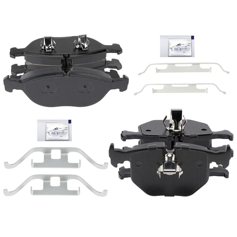 4-Wheel Set Brake Pad Sets Front & Rear for 750 Sedan Bentley Arnage BMW Z8