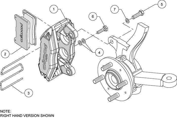 Wilwood Forged DPHA Front Caliper Kit For Honda / Acura Caliper 140-13029 gallery