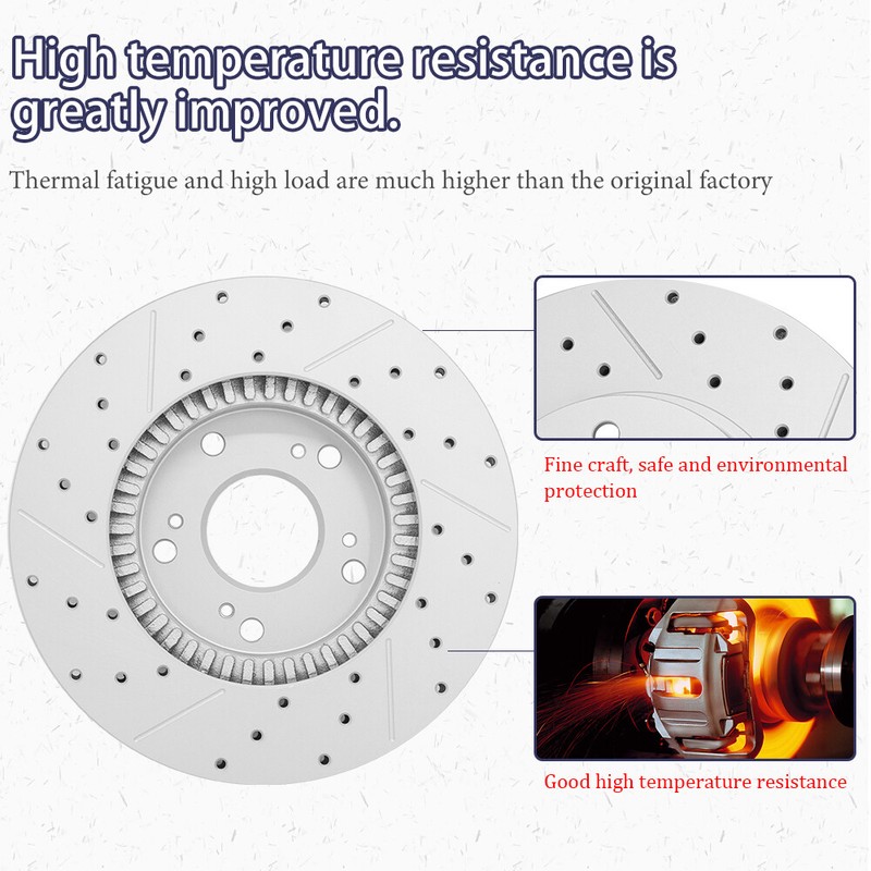 Front & Rear Rotors + Brake Pads for Chevy Silverado GMC Sierra 1500 Tahoe Yukon gallery