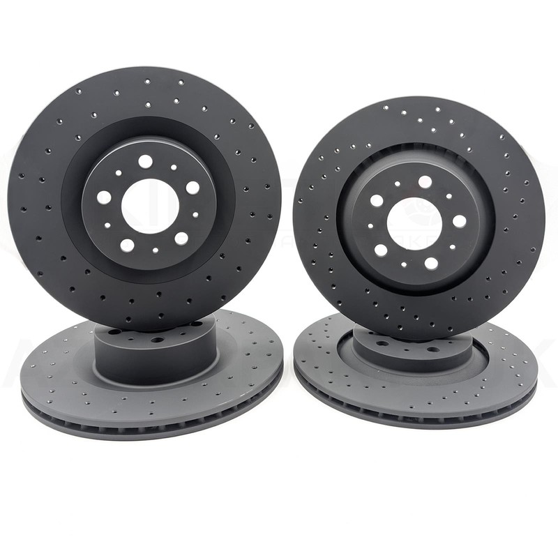 FOR TESLA MODEL Y PERFORMANCE DRILLED FRONT REAR BRAKE DISCS PADS 335mm 335mm gallery