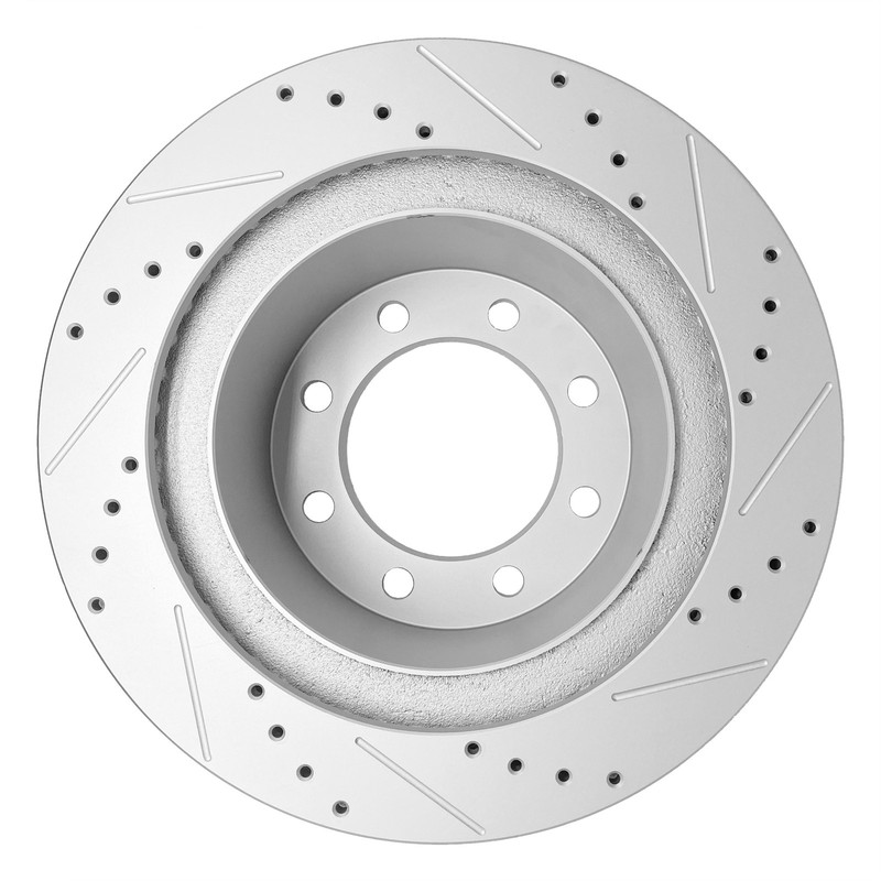Rear Drilled & Slotted Disc Brake Rotors For 2003 -2008 Dodge Ram 2500 3500 gallery