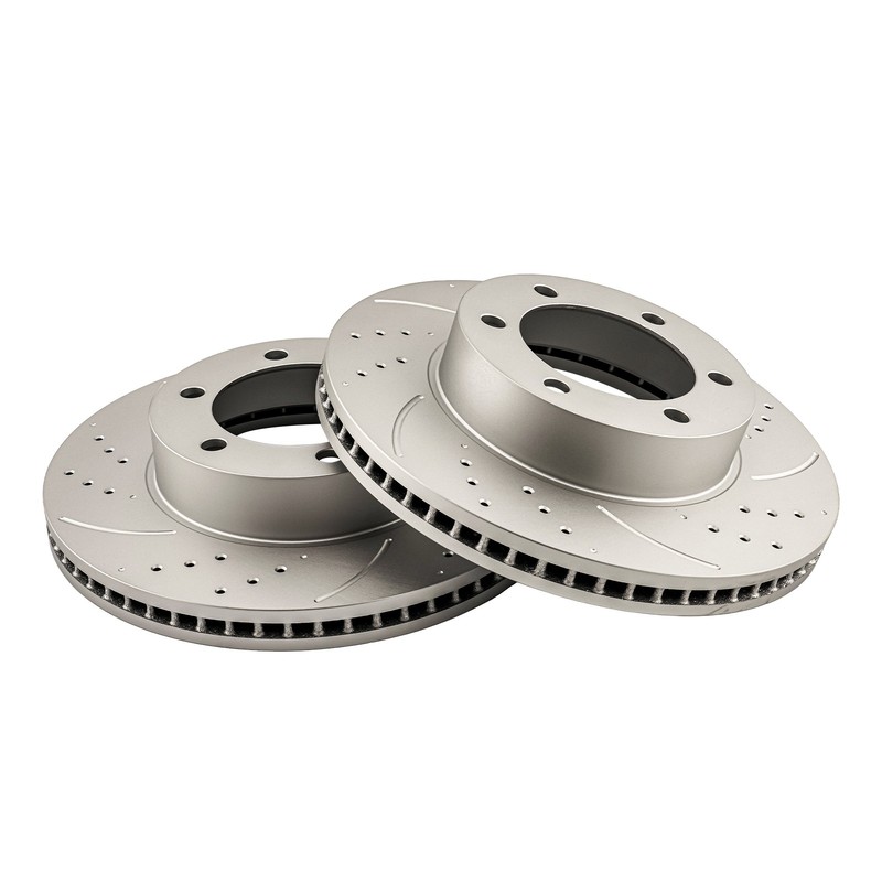 2x Front Drilled Slotted Brake Rotors Fits 2000-2006 Toyota Tundra All Engines gallery