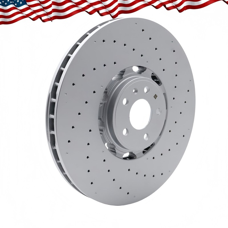 For 2021-2024 Audi RS6 Avant RS7 Sportback 4K0615301S Front Disc Brake Rotor Set gallery