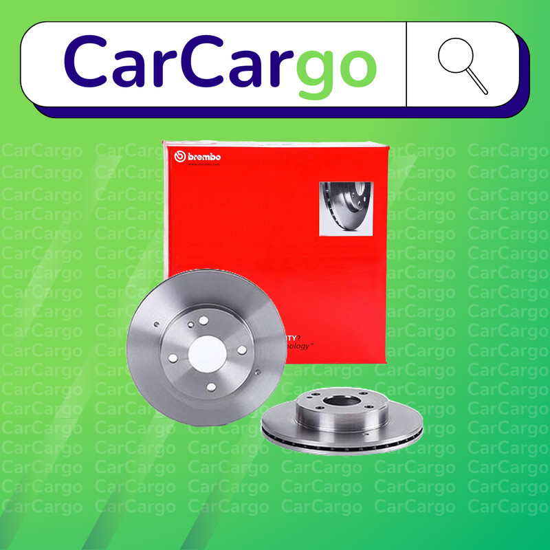 Brembo Vented Front Brake Discs Pair For Mazda 121 1.3 i 16V 1990-1996 235 mm
