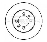 2x Brake Discs Pair Solid Rear 240mm BBD4206 Borg & Beck Set GBD90842 GDB90842 gallery