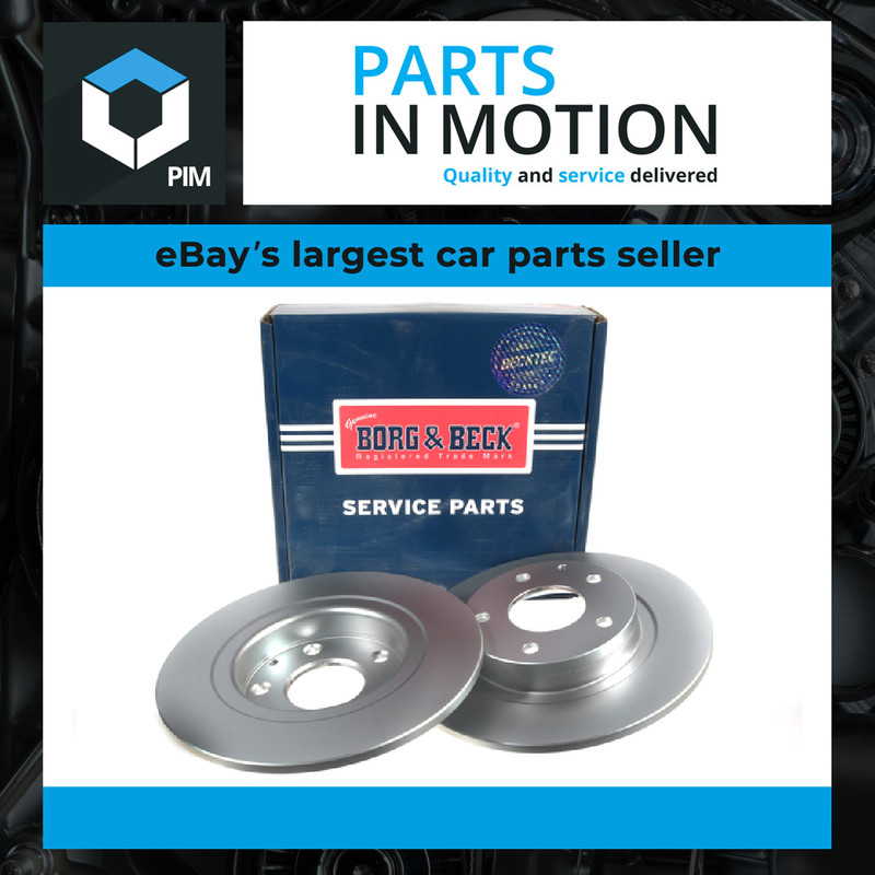 2x Brake Discs Pair Solid fits MAZDA 6 GJ 2.2D Rear 2012 on 278mm Set B&B New