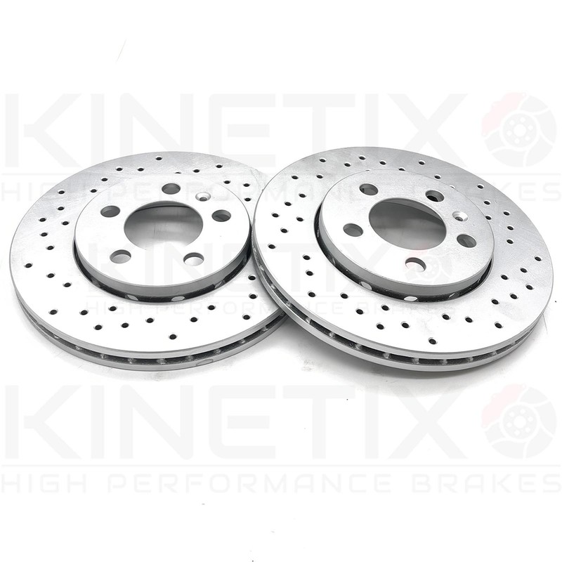 FOR AUDI TT 1.8 T 98-06 REAR CROSS DRILLED BRAKE DISCS MINTEX PADS 256mm gallery