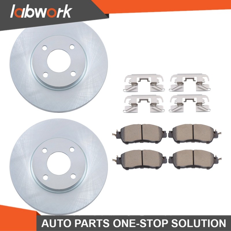 Labwork Front Disc Brake Rotor & Ceramic Brake Pad For Nissan Kicks 2018-2022 gallery